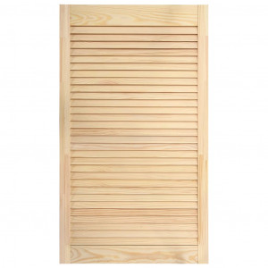 Puerta tipo persiana madera maciza de pino 99.3x49.4cm H