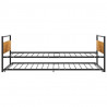 Estrutura de cama de puxar 90x200 cm metal preto 5