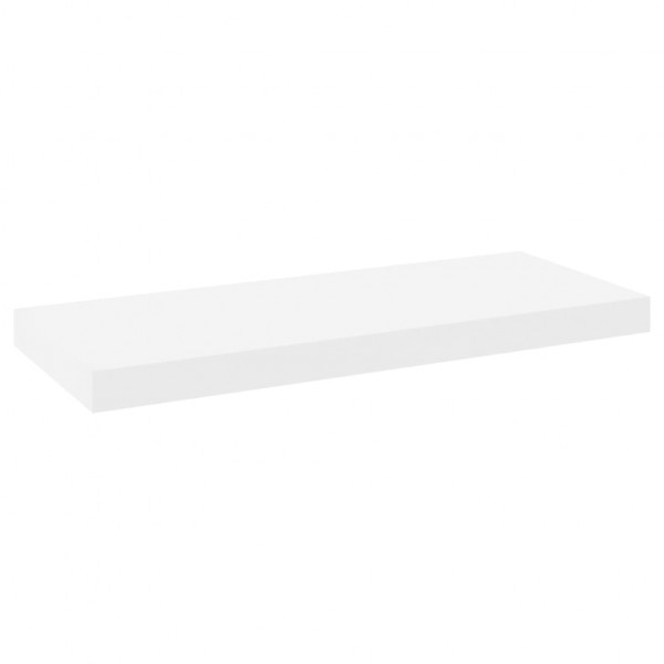 Estante flotante pared 2 uds MDF roble y blanco 60x23.5x3.8 cm M 4