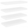 Estante flotante pared 2 uds MDF roble y blanco 60x23.5x3.8 cm 2