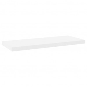 Prateleira parede suspensa 80x23.5x3.8 cm MDF carvalho e branco H