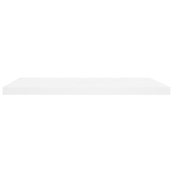 Estante flotante de pared MDF roble y blanco 80x23.5x3.8 cm M 4