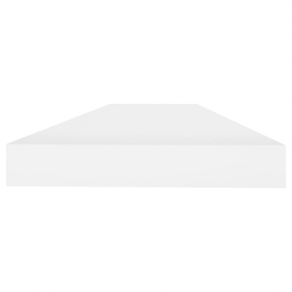 Estante flotante de pared MDF roble y blanco 80x23.5x3.8 cm M 5