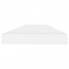 Estante flotante de pared MDF roble y blanco 80x23.5x3.8 cm 5