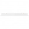 Prateleiras de parede 4 pcs 40x9x3 cm branco brilhante 4
