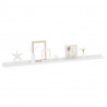 Estantes de pared 4 unidades blanco brillo 115x9x3 cm 3