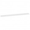 Prateleiras de parede 4 pcs 115x9x3 cm branco brilhante 4