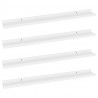 Prateleiras de parede 4 pcs 80x9x3 cm branco 2