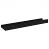 Prateleiras de parede 4 pcs 40x9x3 cm preto 4