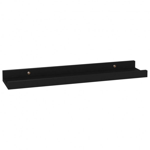 Prateleiras de parede 4 pcs 40x9x3 cm preto M 5