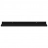 Estantes de pared 4 unidades negro 60x9x3 cm 5