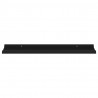 Prateleiras de parede 4 pcs 80x9x3 cm preto 4