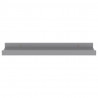 Prateleiras de parede 4 pcs 40x9x3 cm cinzento 5