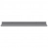 Estantes de pared 4 unidades gris 60x9x3 cm 4