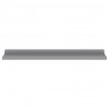 Estantes de pared 4 unidades gris 80x9x3 cm 4
