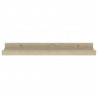 Prateleiras de parede 2 pcs 40x9x3 cm carvalho sonoma 5