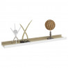 Prateleiras de parede 2 pcs 60x9x3 cm branco e carvalho sonoma 3