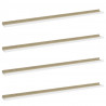 Estantes de pared 4 unidades blanco y roble Sonoma 115x9x3 cm 2