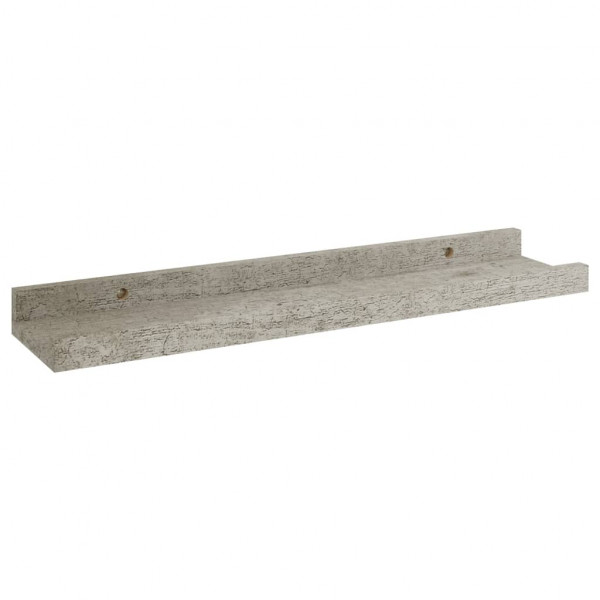 Prateleiras de parede 2 pcs 40x9x3 cm cinzento cimento M 4