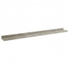 Prateleiras de parede 2 pcs 80x9x3 cm cinzento cimento 4