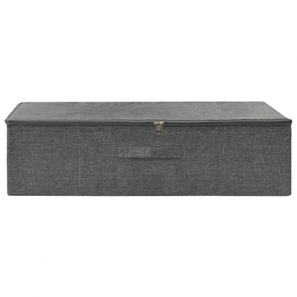 Caja de almacenaje tela gris antracita 70x40x18 cm M 3