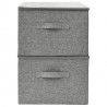 Cajas de almacenaje 2 unidades tela gris 43x34x23 cm 5