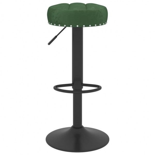 Bancos de bar 2 pcs veludo verde-escuro M 3