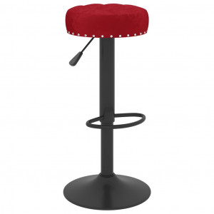 Bancos de bar 2 pcs veludo vermelho tinto H