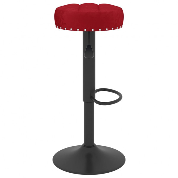 Bancos de bar 2 pcs veludo vermelho tinto M 4