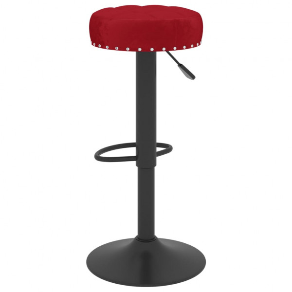 Bancos de bar 2 pcs veludo vermelho tinto M 5