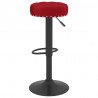 Bancos de bar 2 pcs veludo vermelho tinto 5