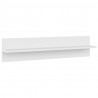 Estante de pared 2 uds madera contrachapada blanco 80x11.5x18cm 5