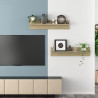 Estantes de pared 2 uds contrachapada color roble 80x11.5x18 cm 4