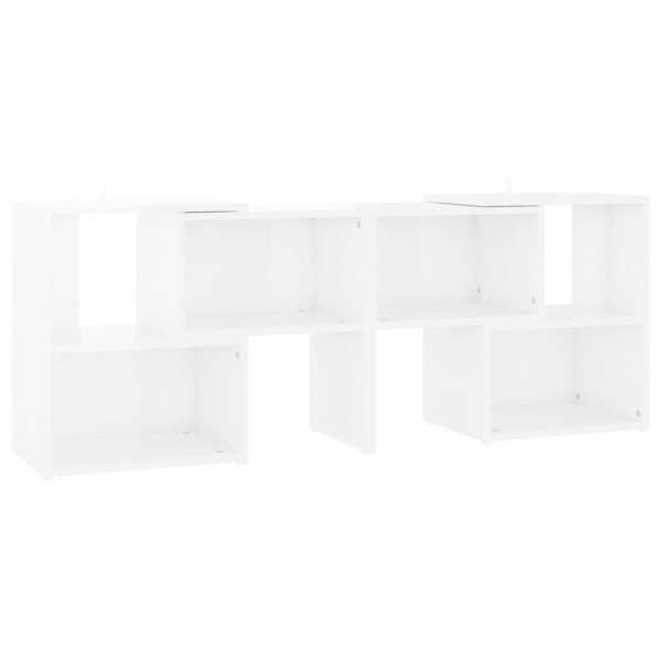 Mueble para TV de madera contrachapada blanco 104x30x52 cm M 2