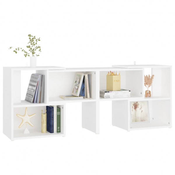 Mueble para TV de madera contrachapada blanco 104x30x52 cm M 3