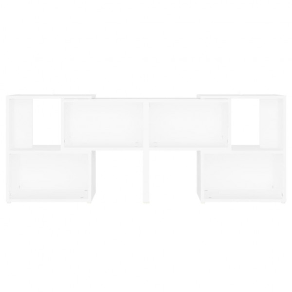 Mueble para TV de madera contrachapada blanco 104x30x52 cm M 4