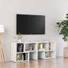 Mueble de TV madera contrachapada blanco brillante 104x30x52 cm 1
