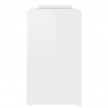 Móvel de TV 104x30x52 cm derivados de madeira branco brilhante 4
