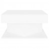 Mesa de centro madera contrachapada blanco 57x57x30 cm 4