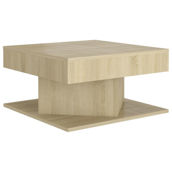 Mesa de centro madera contrachapada roble Sonoma 57x57x30 cm M 2