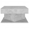 Mesa de centro madera contrachapada gris hormigón 57x57x30 cm 4