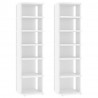 Sapateiras 2 pcs 27.5x27x102 cm derivados de madeira branco 2