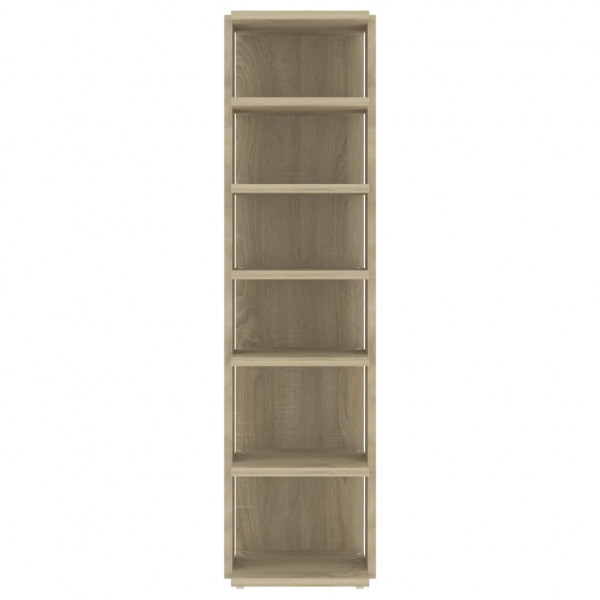 Mueble zapatero madera contrachapada roble Sonoma 27.5x27x102cm M 5