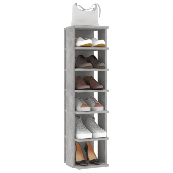 Armários para sapatos 2 pcs 27.5x27x102 cm cinzento-cimento M 4