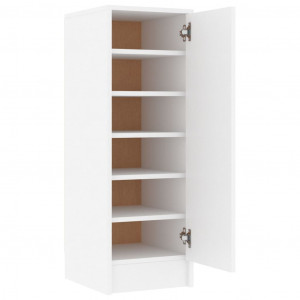 Mueble zapatero de aglomerado blanco 32x35x92 cm H