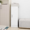 Mueble zapatero de aglomerado blanco 32x35x92 cm 3