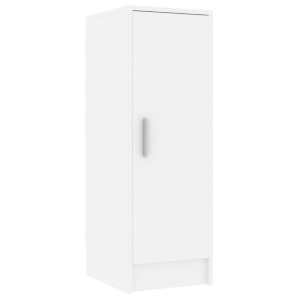 Mueble zapatero de aglomerado blanco 32x35x92 cm M 5