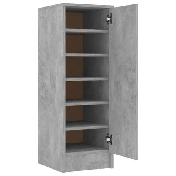 Mueble zapatero de aglomerado gris hormigón 32x35x92 cm M 3