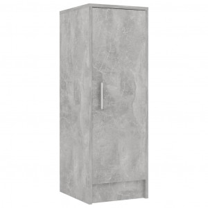 Mueble zapatero de aglomerado gris hormigón 32x35x92 cm H
