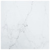 Tampo mesa 60x60 cm 6 mm vidro temperado design mármore branco 1